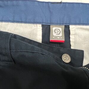 OP Ocean Pacific Navy Blue Cargo Pants Straight Leg Utility Trousers Womens